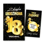 Zdrapki urodzinowe z zadaniami 18 -60 urodziny Prezent dla gości 30szt